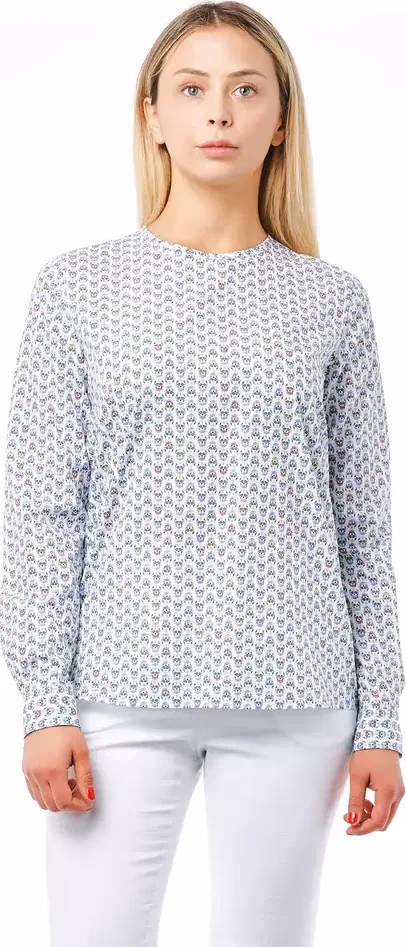 Bagutta White Cotton Women Blouse