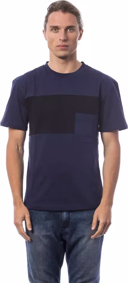 Verri Blue Cotton Men T-Shirt