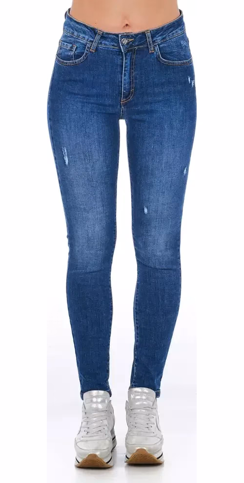 Frankie Morello Blue Denim Women Jeans