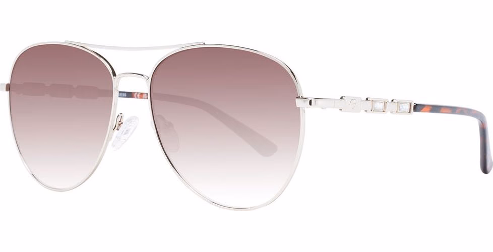 Guess Silver Metal Sunglasses