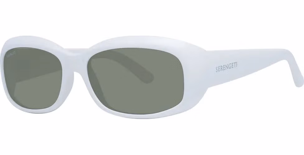 Serengeti White Nylon Sunglasses