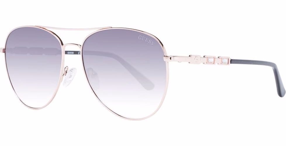 Guess Rose Gold Metal Sunglasses
