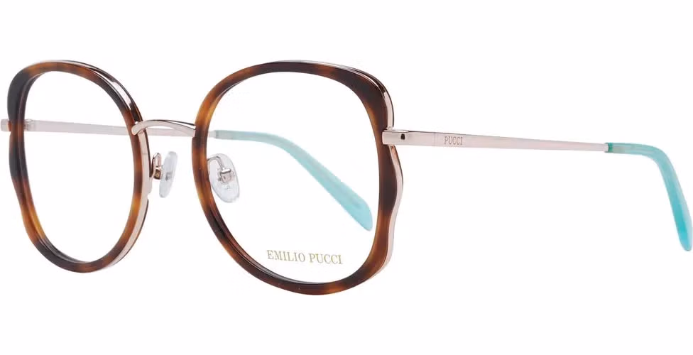 Emilio Pucci Brown Metal & Plastic Glasses (Frames)