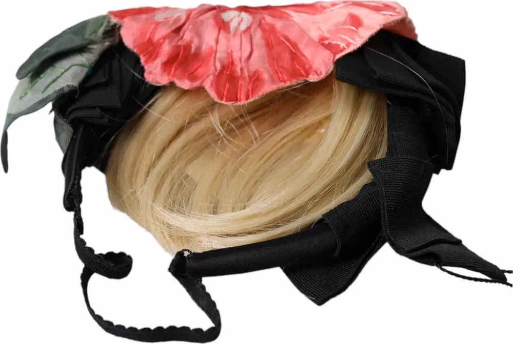 Dolce & Gabbana Black Viscose White Hair Parrucchiera Headband Diadem
