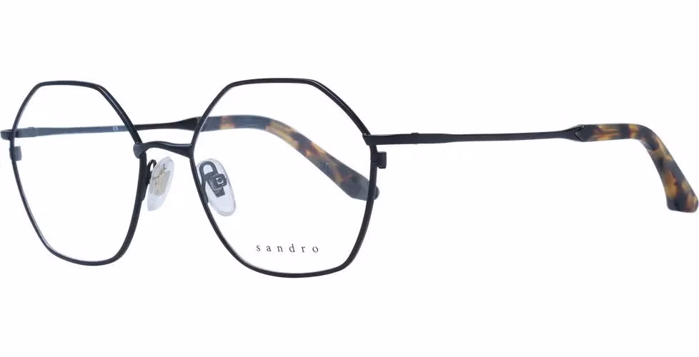 Sandro Black Stainless Steel Glasses (Frames)