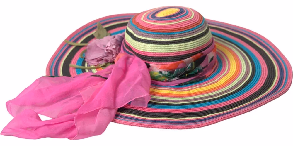 Dolce & Gabbana Multicolor Fantasy Wide Brim Floppy Hat