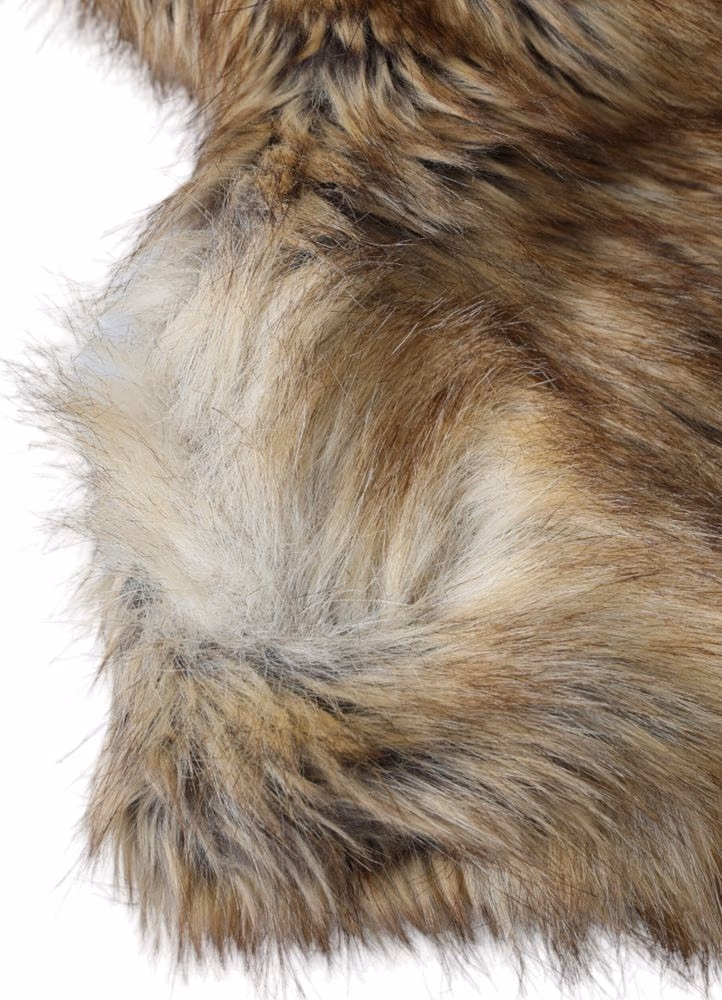 Dolce & Gabbana Brown Owl Faux Fur Whole Head Cap Hat