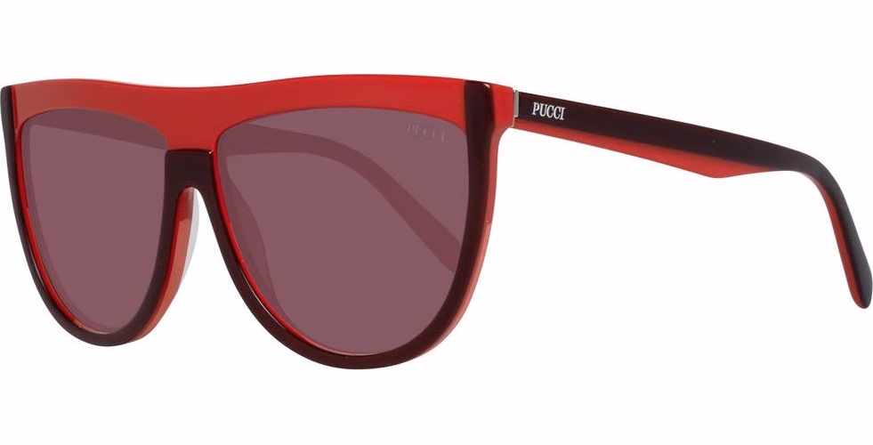 Emilio Pucci Burgundy Plastic Sunglasses