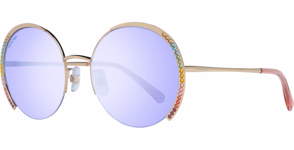 Swarovski Gold Metal Sunglasses