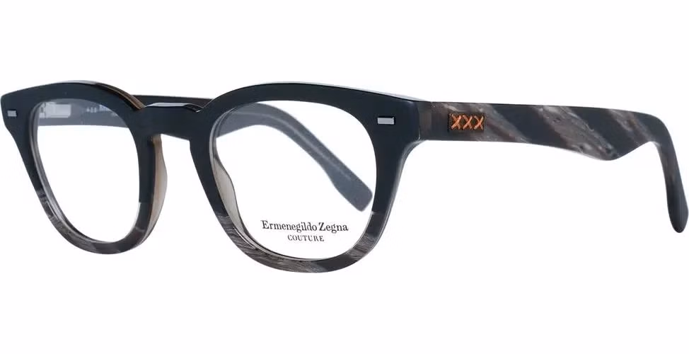 Ermenegildo Zegna Black Plastic Glasses (Frames)