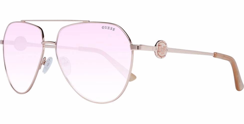Guess Rose Gold Metal Sunglasses