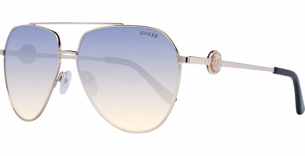 Guess Gold Metal Sunglasses
