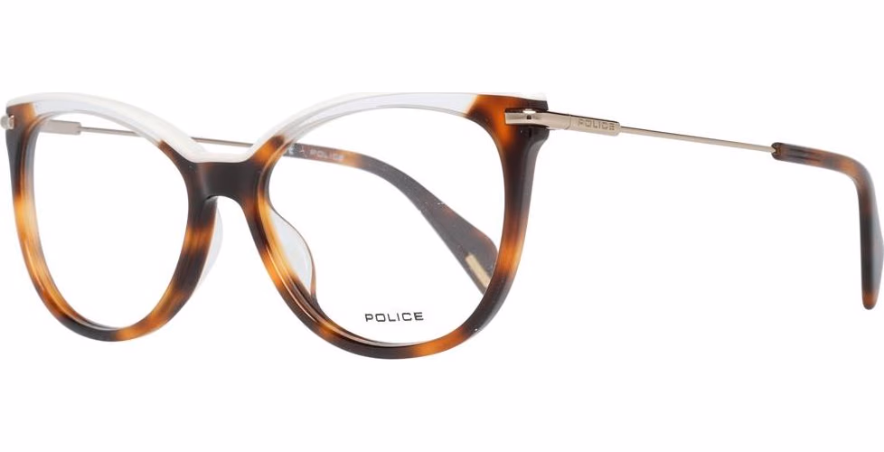Police Brown Metal & Plastic Glasses (Frames)