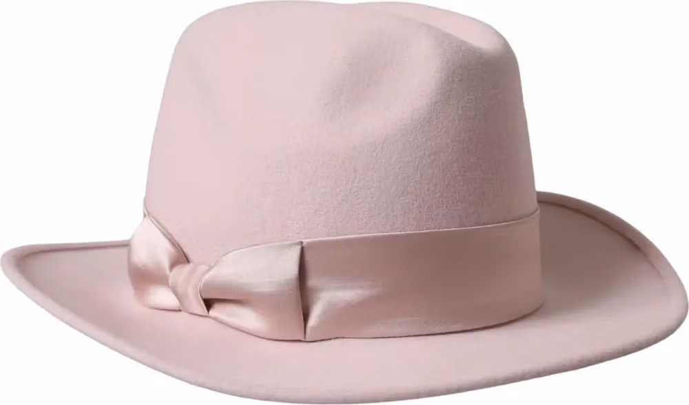 Dolce & Gabbana Pink Rabbit Fedora Trilby Women Hat
