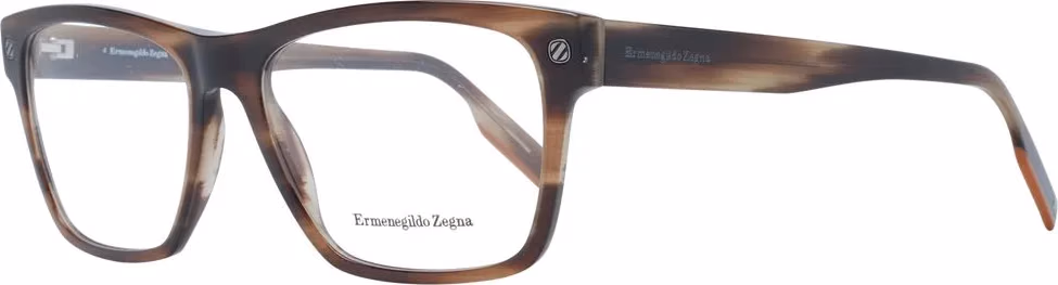 Ermenegildo Zegna Brown Plastic Glasses (Frames)