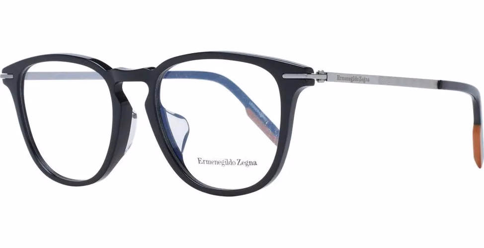Ermenegildo Zegna Black Plastic Glasses (Frames)