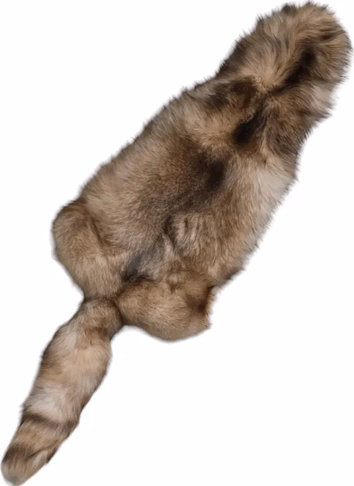 Dolce & Gabbana Brown Frost Fox Fur Neck Warmer Winter Scarf