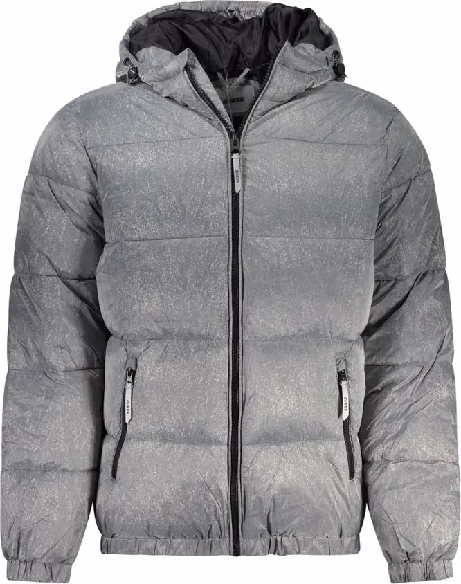 Guess Jeans Gray Polyamide Jacket