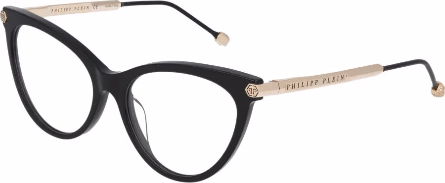 Philipp Plein Black Cellulose Acetate Glasses (Frames)