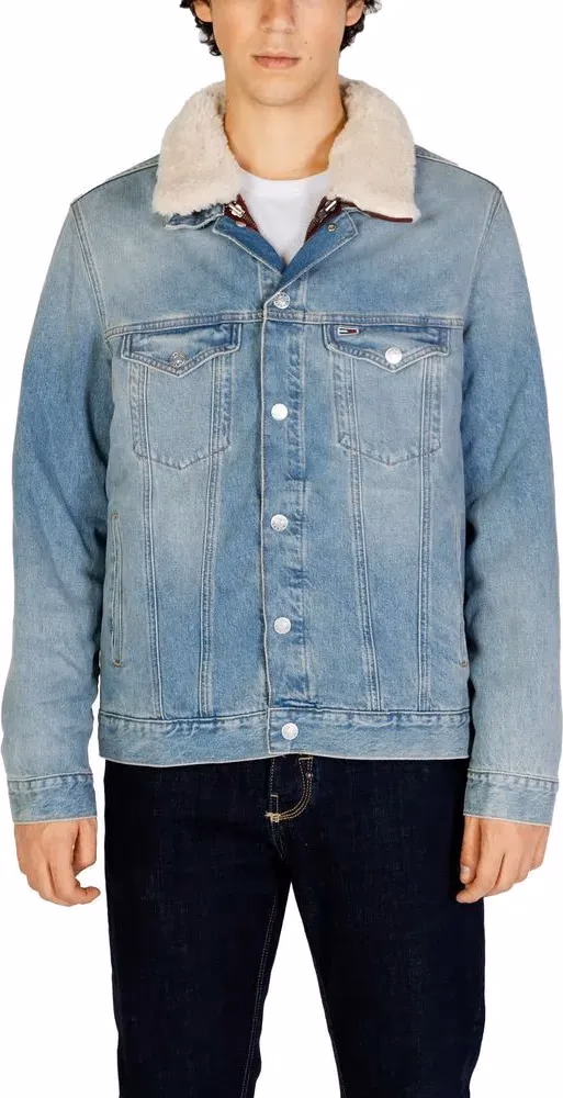 Tommy Hilfiger Jeans Light Blue Cotton Denim Jacket