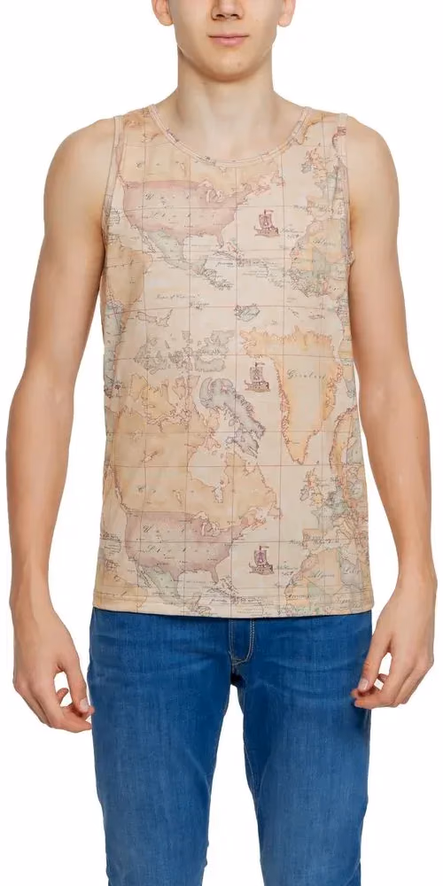 Alviero Martini Prima Classe Beige Polyester Tank Tops