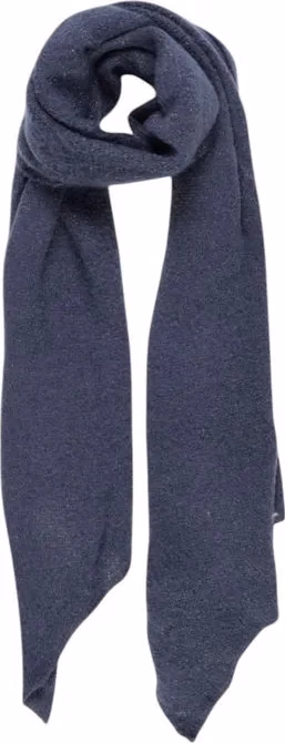 Pieces Blue Recycled Polyester Scarf