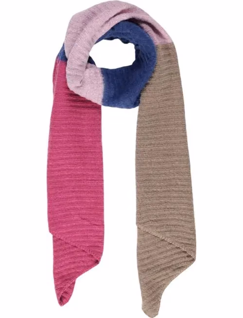 Pieces Blue Recycled Polyester Scarf