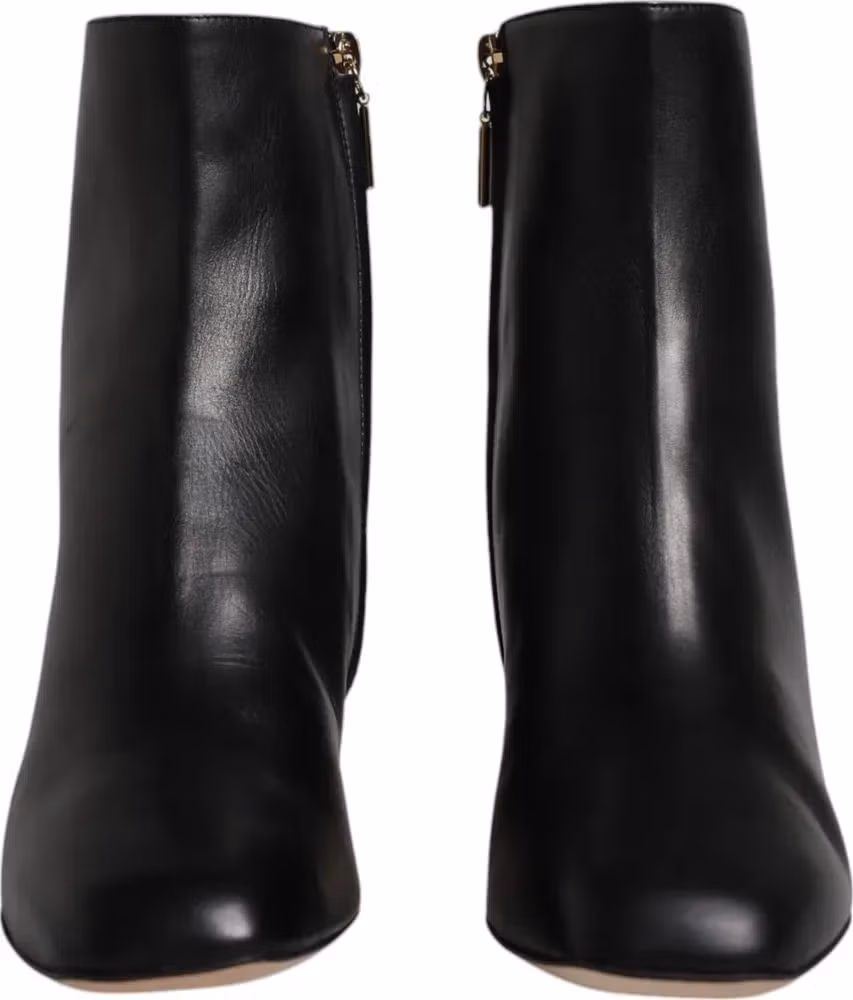 Dolce & Gabbana Black Jackie Leather Mid Calf Boots Shoes