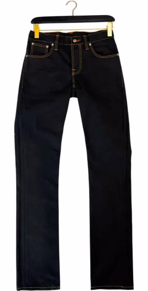Nudie Jeans Black Cotton Men's Jean