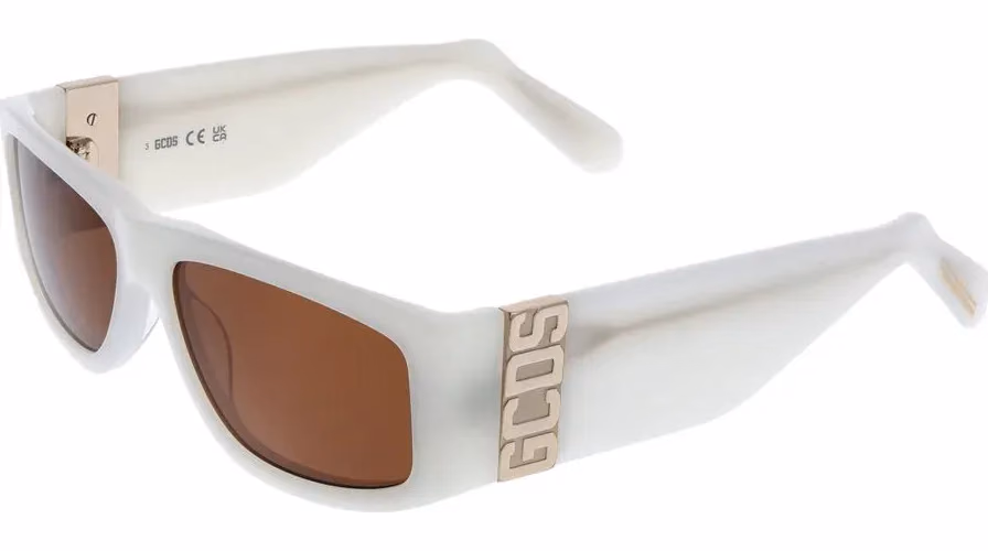 GCDS White Acetate Sunglasses