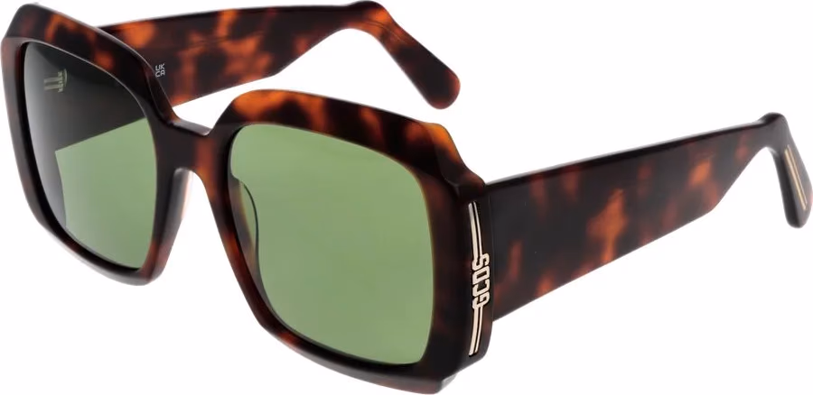 GCDS Brown Plastic Sunglasses