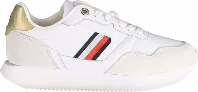 Tommy Hilfiger White Polyester Sneaker