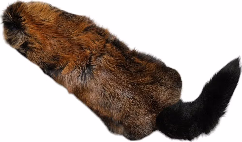 Dolce & Gabbana Brown Red Fox Fur Neck Warmer Winter Scarf