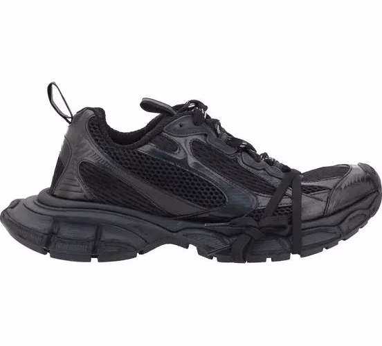 Balenciaga Black Polyethylene Athletic Sneakers