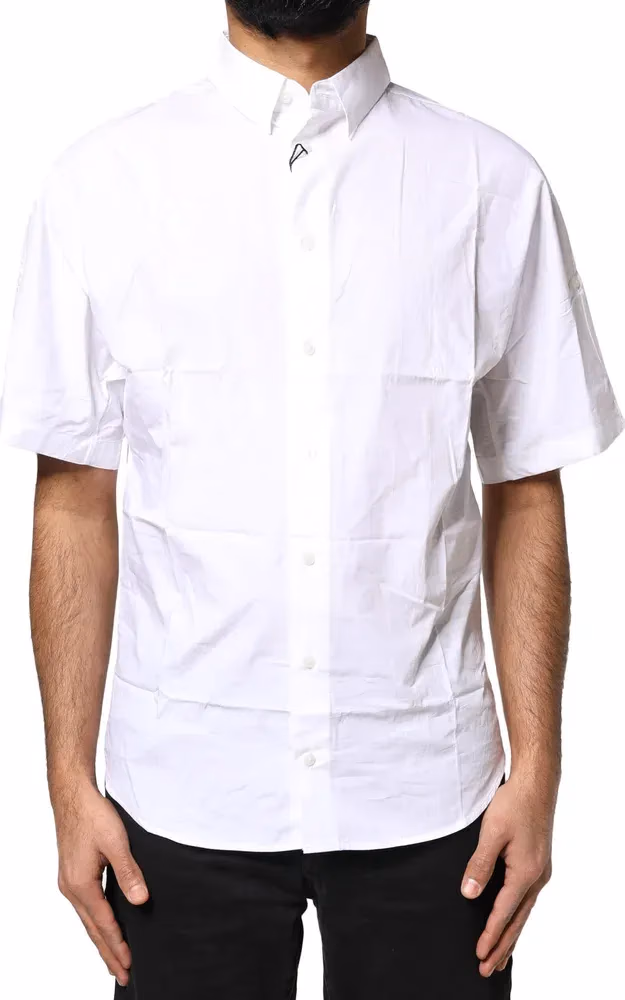 Dolce & Gabbana White Cotton Button Down Casual Men Polo Shirt