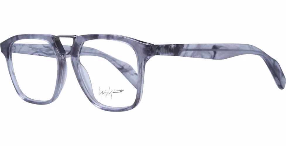 Yohji Yamamoto Gray Metal & Plastic Glasses (Frames)