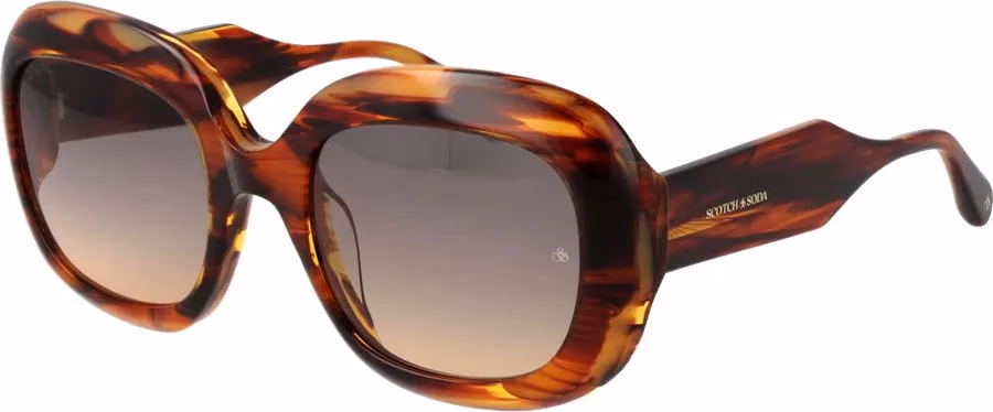 Scotch & Soda Brown Acetate Sunglasses