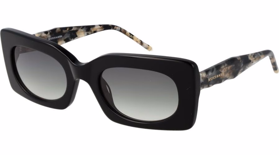 Scotch & Soda Black Acetate Sunglasses