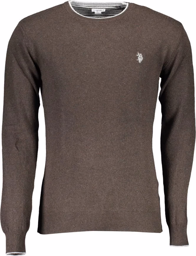 U.S. POLO ASSN. Brown Wool Men's Sweater