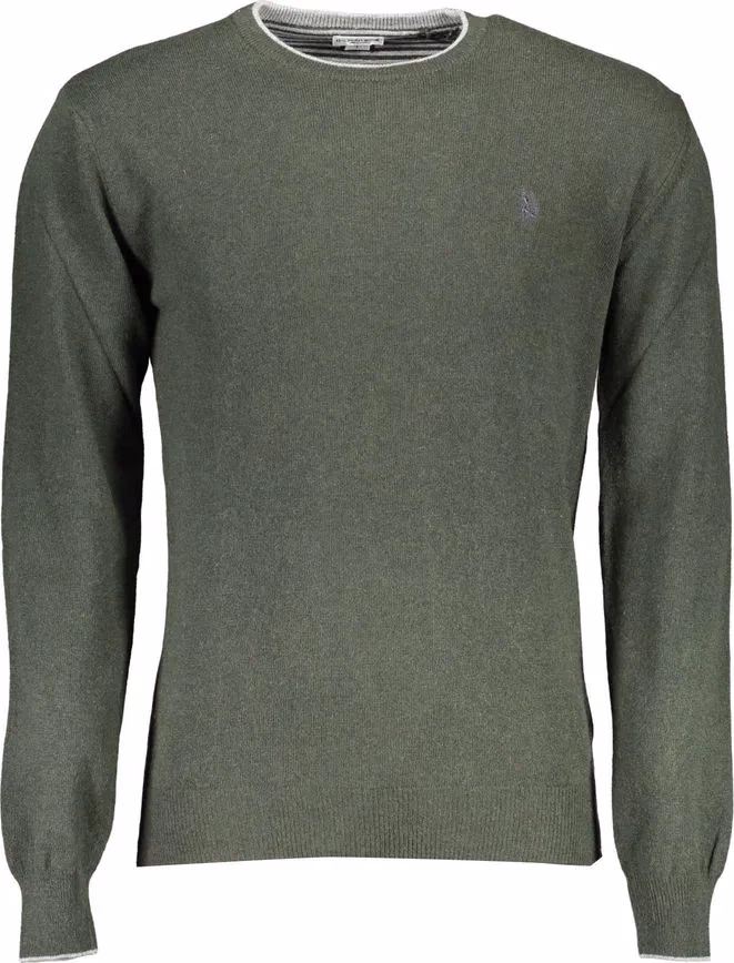 U.S. POLO ASSN. Green Wool Men's Sweater