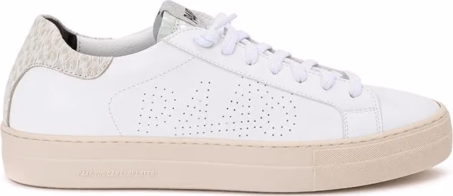 P448 White Leather Sneakers