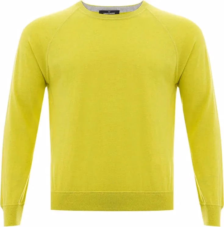 Gran Sasso Yellow Cotton Sweatshirt