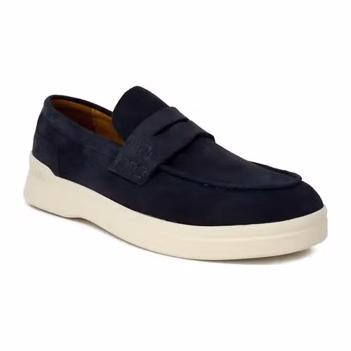 Liu Jo Blue Suede Leather Slip-On Loafers