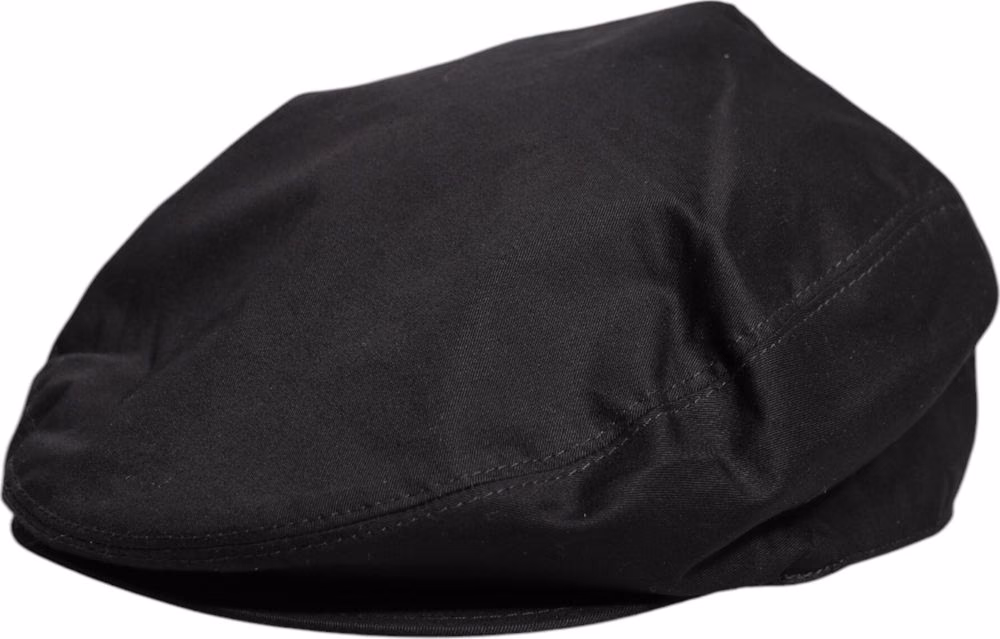 Dolce & Gabbana Black Cotton Newsboy Capello Cabbie Hat