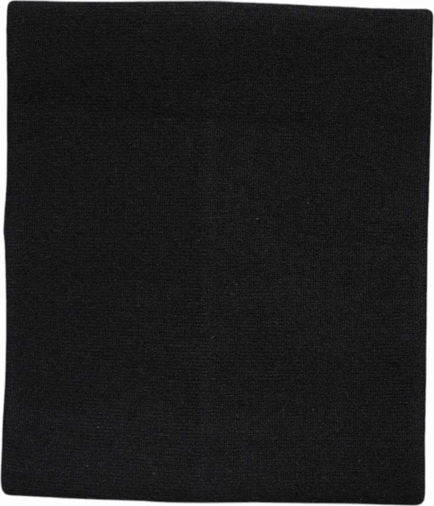 Dolce & Gabbana Black Cashmere Knitted Neck Warmer Foulard Scarf