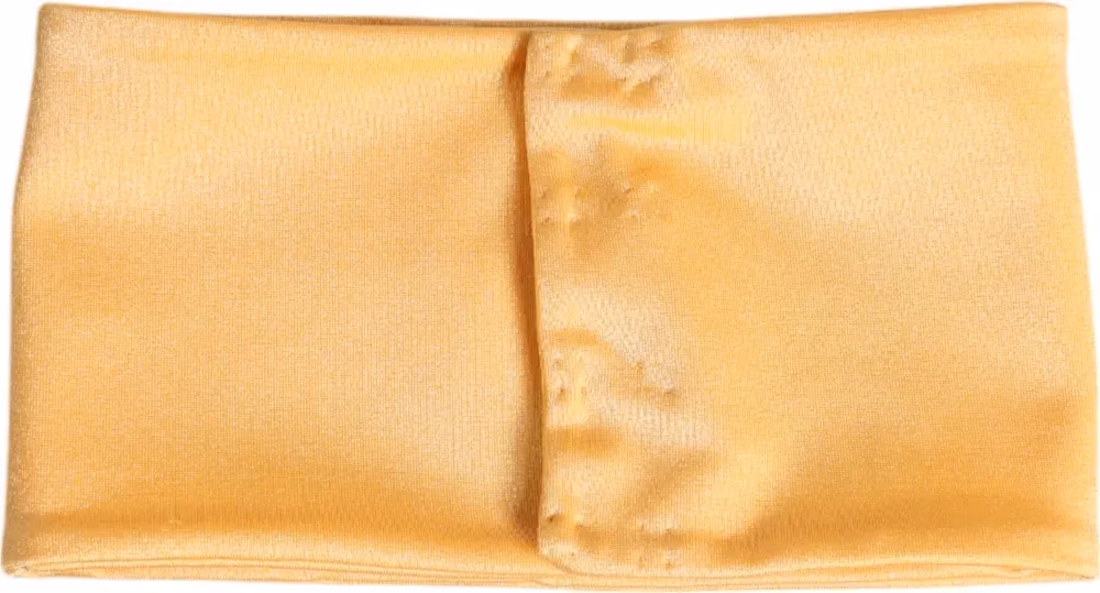 Dolce & Gabbana Yellow Nylon Stretch Women Neck Warmer Scarf