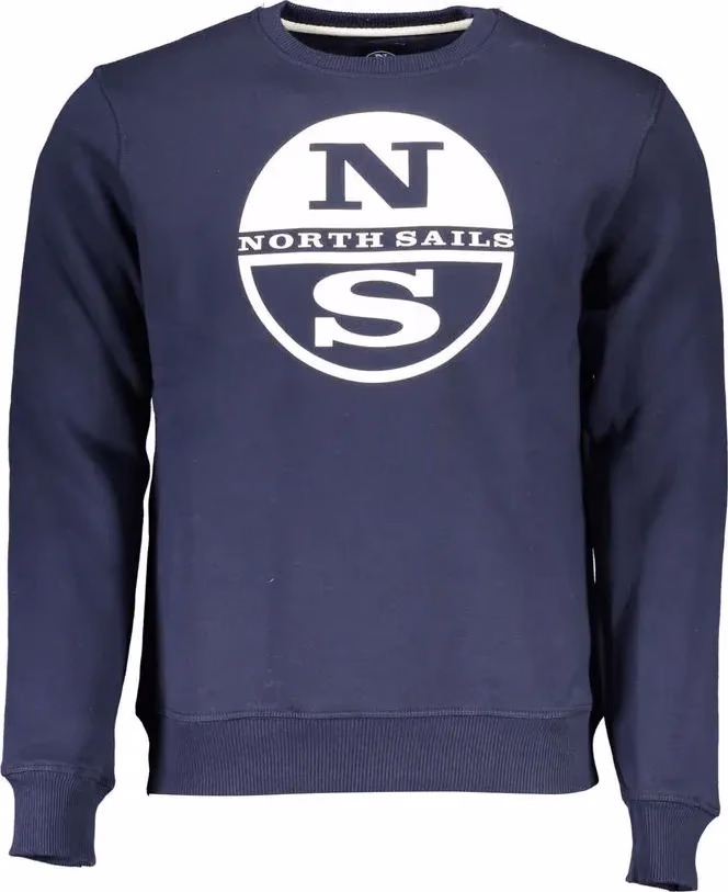 North Sails Gray Cotton Men Sweatshirt