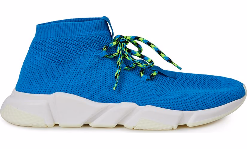 Balenciaga Blue Cotton Athletic Sneakers