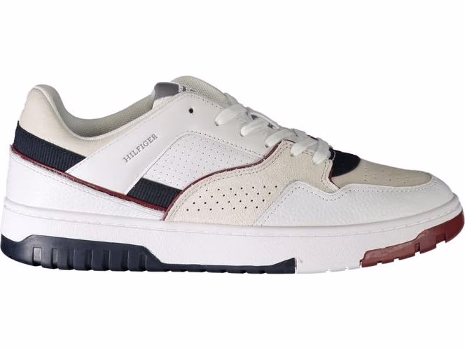 Tommy Hilfiger Bianco Polyurethane Men Sneaker