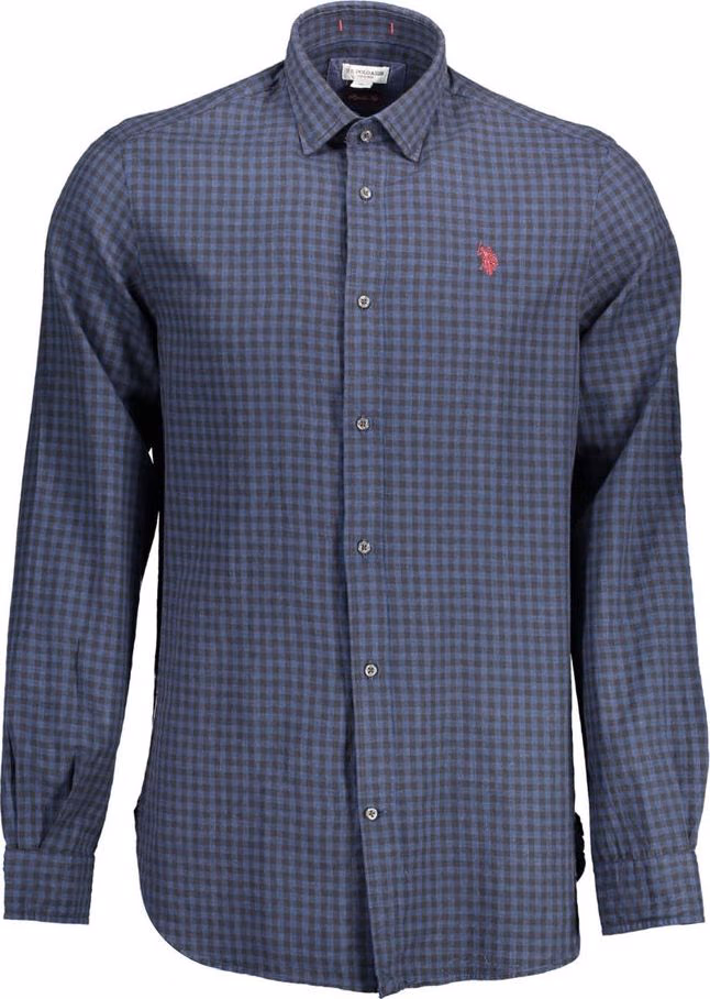 U.S. POLO ASSN. Blue Cotton Men's Shirt